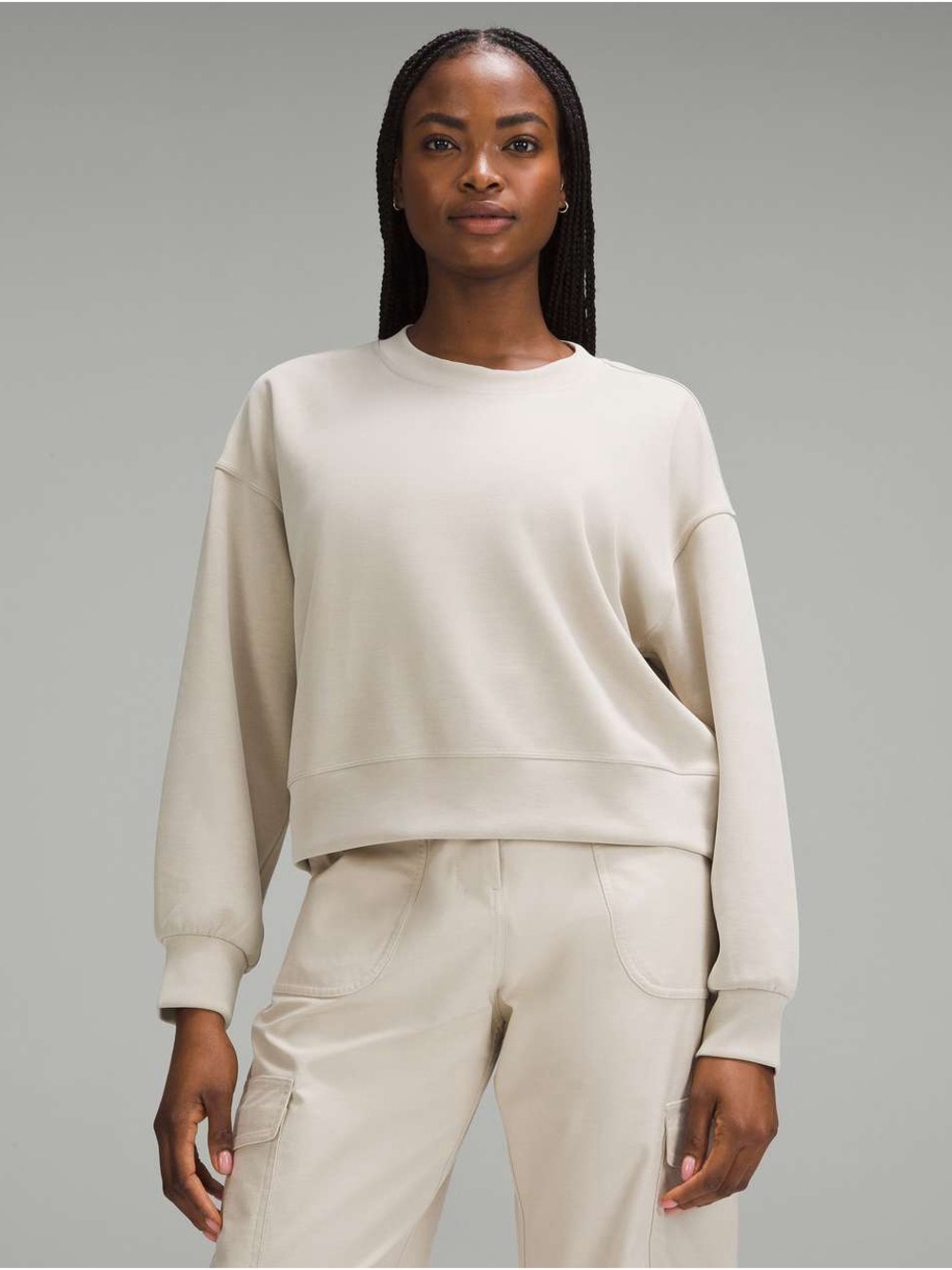 Lululemon Softstreme Perfectly Oversized Cropped Crew